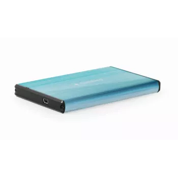 Caixa para HDD Gembird EE2-U3S-3-B — 2,5 polegadas Single-Bay, SATA, Mini‑USB A, até 7 TB, azul