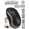 Rato ótico sem fios Rebeltec METEOR prateado RBLMYS00050 USB