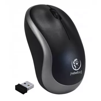 Rato ótico sem fios Rebeltec METEOR prateado RBLMYS00050 USB