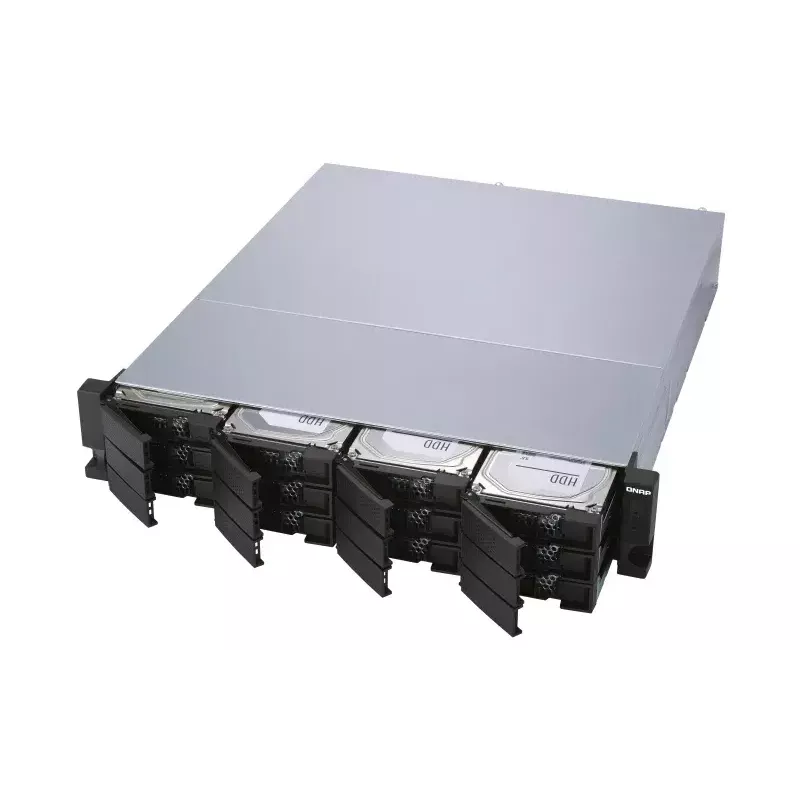 QNAP - TL-R1200S-RP - conjunto de discos - 12 baías (SATA-600) SATA 6Gb/s (externo) montável em rack 2U