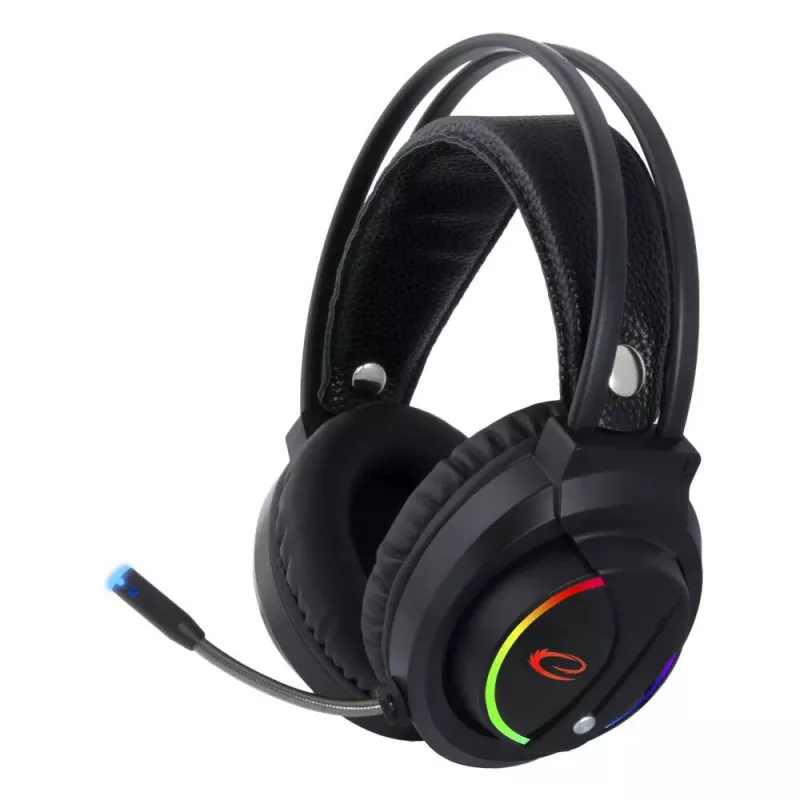 Esperanza EGH470 Nightshade auscultadores gaming com fio e microfone, retroiluminação RGB, controlo de volume, 32 Ω, pretos