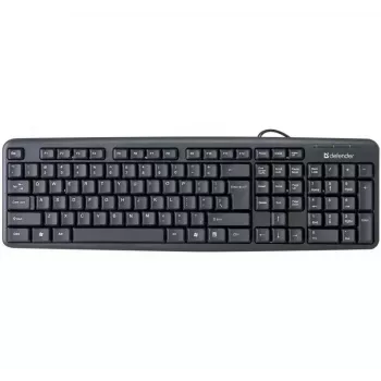 Teclado USB com fios DEFENDER HB-520 – layout compacto, ligação USB