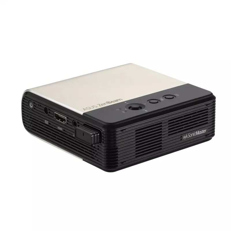 Projetor ASUS ZenBeam E2 Standard Throw 300 ANSI lúmenes DLP WVGA (854x480) preto, dourado