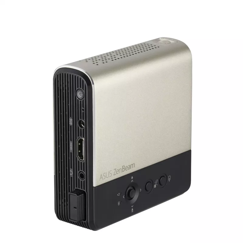 Projetor ASUS ZenBeam E2 Standard Throw 300 ANSI lúmenes DLP WVGA (854x480) preto, dourado