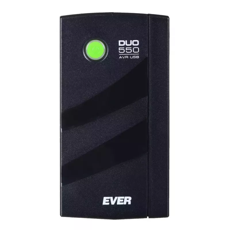UPS EVER DUO 550 PL AVR USB 550 VA, 0,55 kVA / 330 W, Line-Interactive, 3 saídas C13, bateria 12V 5Ah