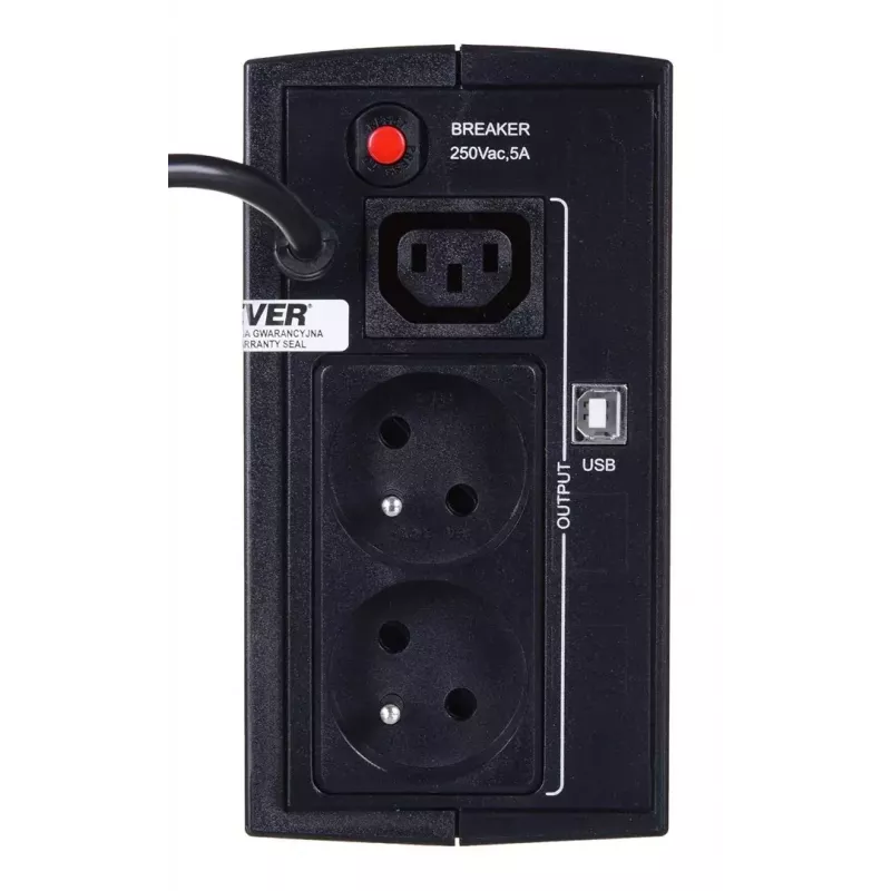 UPS EVER DUO 550 PL AVR USB 550 VA, 0,55 kVA / 330 W, Line-Interactive, 3 saídas C13, bateria 12V 5Ah