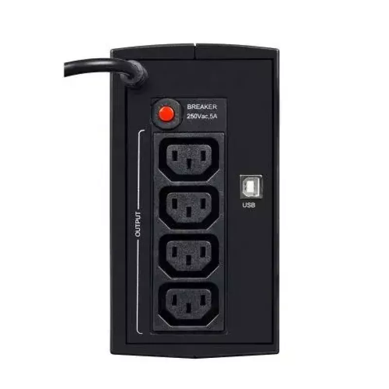 UPS EVER DUO 550 PL AVR USB 550 VA, 0,55 kVA / 330 W, Line-Interactive, 3 saídas C13, bateria 12V 5Ah