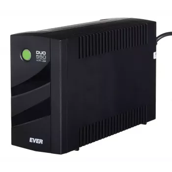 UPS EVER DUO 550 PL AVR USB 550 VA, 0,55 kVA / 330 W, Line-Interactive, 3 saídas C13, bateria 12V 5Ah