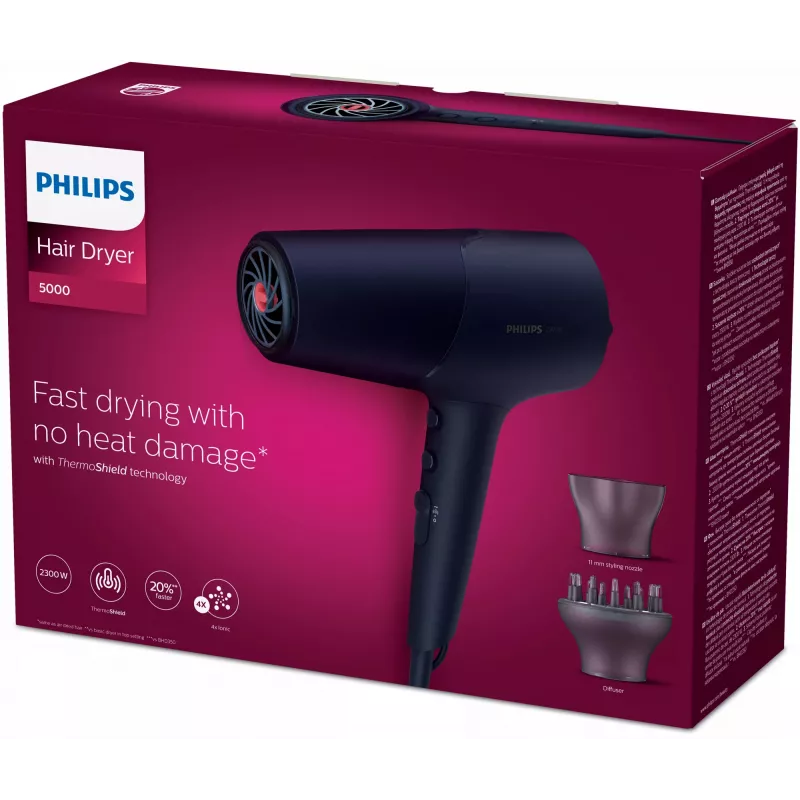 Philips série 5000 BHD510/00 secador de cabelo, 2300 W, iónico, difusor