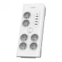 Protetor contra sobretensões Philips SPN7060WA/60 branco 6 tomadas AC 2 m