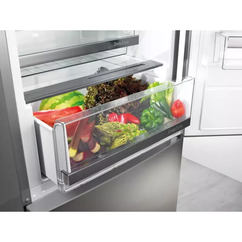 Combinado frigorífico-congelador independente Gorenje NRK6192AS4, 304 L (frigorífico 207 L / congelador 97 L), No Frost, cinzento