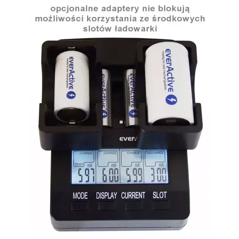 everActive NC-3000 carregador de pilhas com processador para AA/AAA/C/D