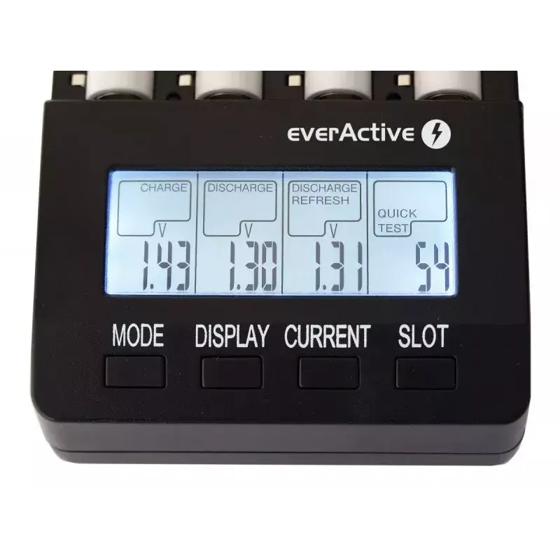 everActive NC-3000 carregador de pilhas com processador para AA/AAA/C/D