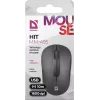 Rato ótico sem fios DEFENDER HIT MM-495 RF, ambidestro, 1600 DPI, recetor USB RF, preto