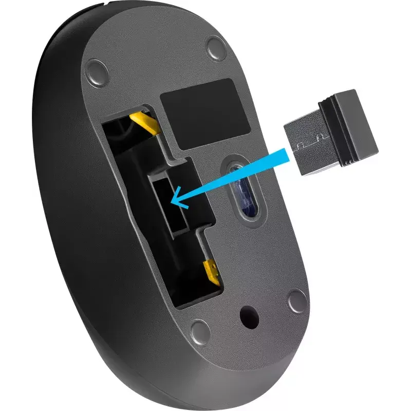 Rato ótico sem fios DEFENDER HIT MM-495 RF, ambidestro, 1600 DPI, recetor USB RF, preto