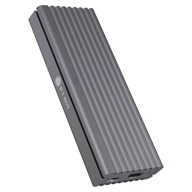 Caixa para SSD ICY BOX IB-1817MC-C31 cinzento M.2