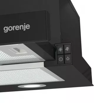 Gorenje TH62E4BG semi-integrado (extrator) preto 450 m³/h