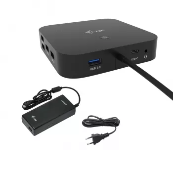 Docking station i-tec USB-C HDMI DP com Power Delivery 100 W + carregador universal 100 W