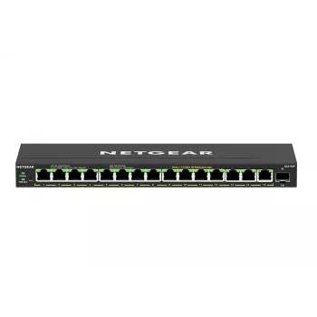 Switch de rede NETGEAR GS316EP-100PES Managed Gigabit Ethernet (10/100/1000) Power over Ethernet (PoE) preto