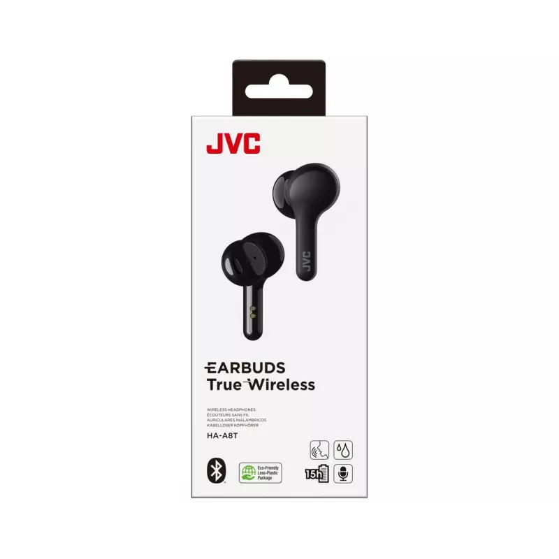 Auscultadores JVC HA-A8T-B True Wireless Stereo (TWS) In-Ear música preto