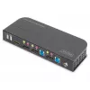 Switch KVM DIGITUS, 2x1 DP, saída DP/HDMI, USB 4Kx2K@60Hz