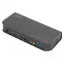 Switch KVM DIGITUS, 2x1 DP, saída DP/HDMI, USB 4Kx2K@60Hz
