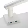 Suporte de secretária para monitor ART RAMM L-19GD para monitores de 17–32 polegadas, com apoio a gás, 2–9 kg, 2x USB 3.0, branco, com mordente