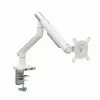 Suporte de secretária para monitor ART RAMM L-19GD para monitores de 17–32 polegadas, com apoio a gás, 2–9 kg, 2x USB 3.0, branco, com mordente