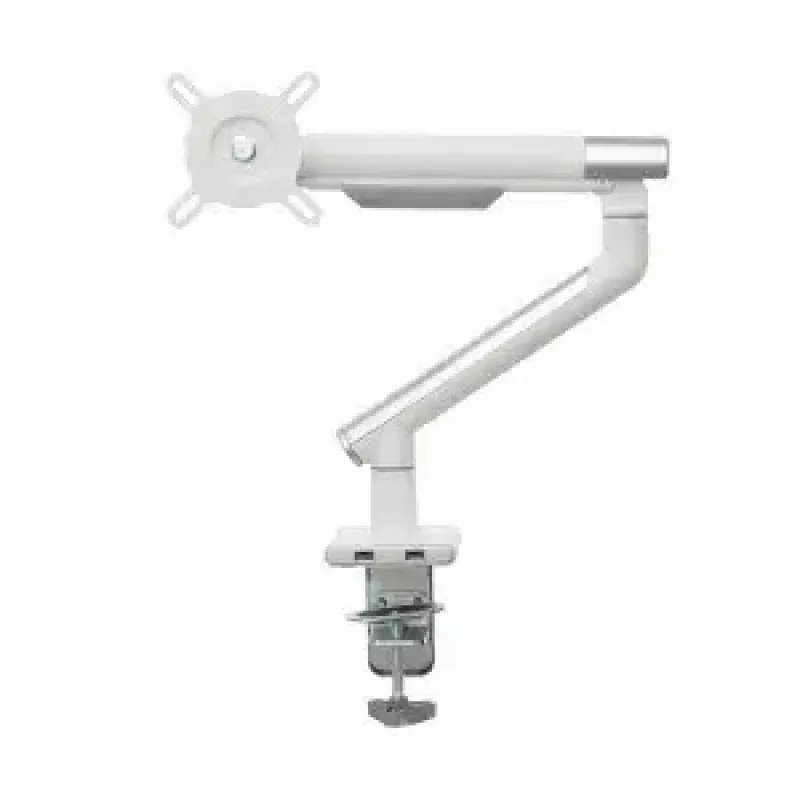 Suporte de secretária para monitor ART RAMM L-19GD para monitores de 17–32 polegadas, com apoio a gás, 2–9 kg, 2x USB 3.0, branco, com mordente