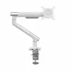 Suporte de secretária para monitor ART RAMM L-19GD para monitores de 17–32 polegadas, com apoio a gás, 2–9 kg, 2x USB 3.0, branco, com mordente