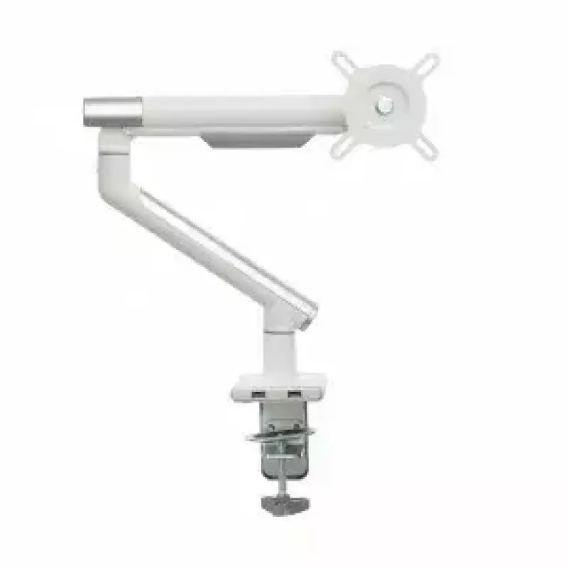 Suporte de secretária para monitor ART RAMM L-19GD para monitores de 17–32 polegadas, com apoio a gás, 2–9 kg, 2x USB 3.0, branco, com mordente