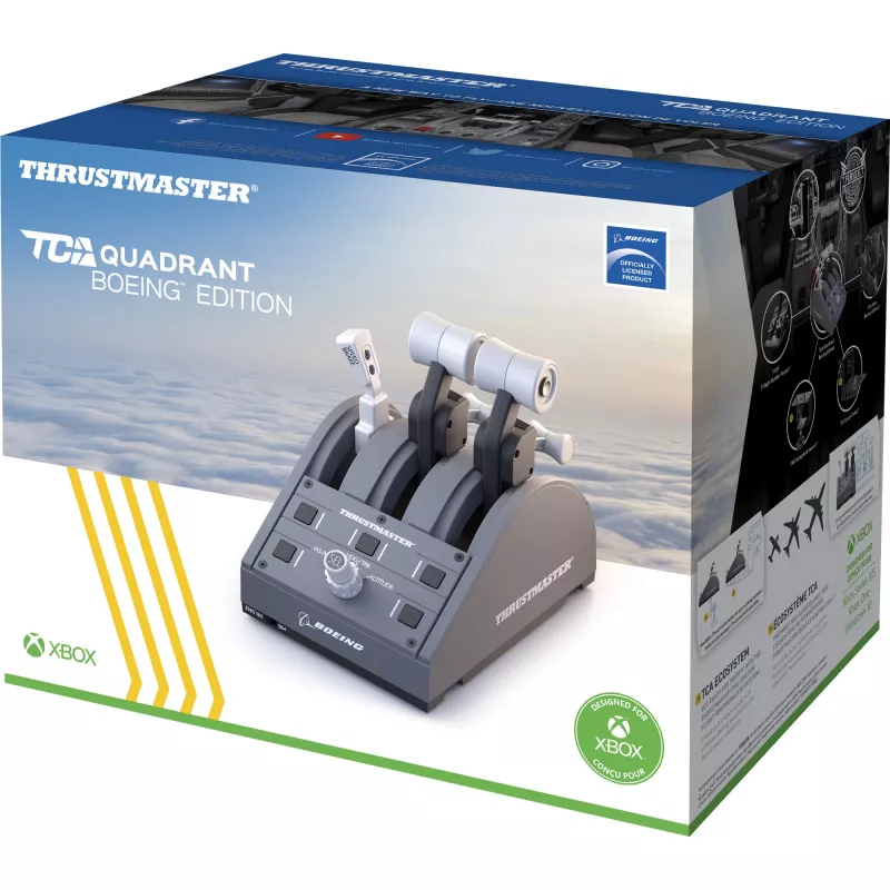 Thrustmaster TCA Quadrant Boeing Edition cinzento USB joystick PC, Xbox, Xbox One X, Xbox Series S
