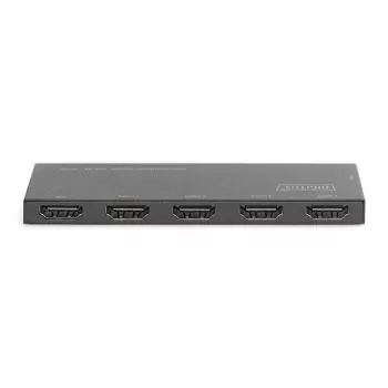 DIGITUS splitter HDMI Ultra Slim, 1x4, 4K/60Hz HDR, HDCP 2.2, 18 Gbps, alimentado por Micro USB