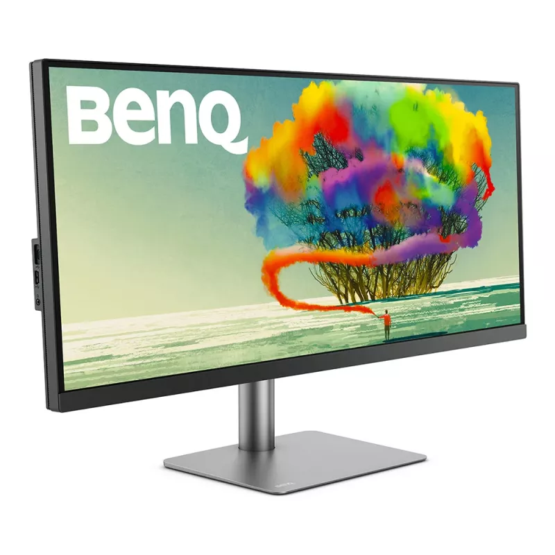 Monitor de computador BenQ PD3420Q 86,4 cm (34 polegadas) 3440 x 1440 píxeis Quad HD LED cinzento