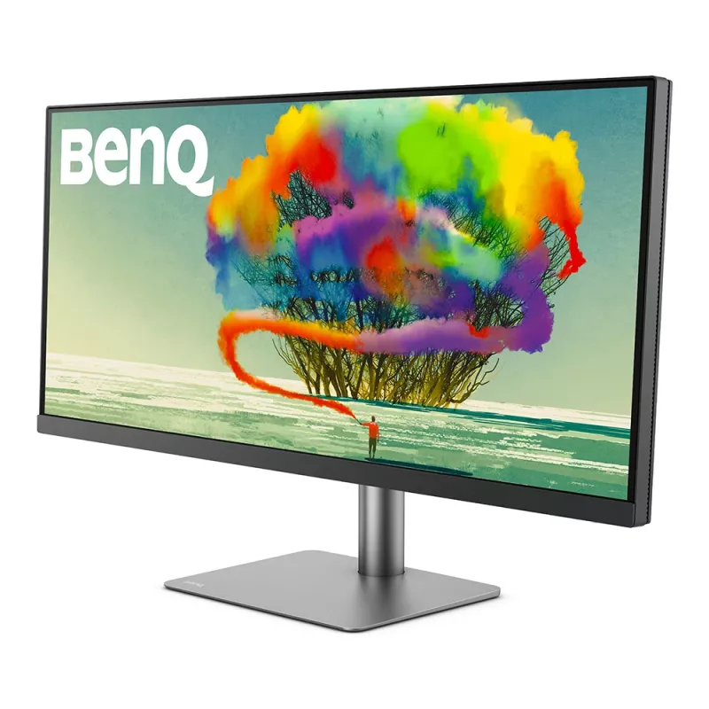 Monitor de computador BenQ PD3420Q 86,4 cm (34 polegadas) 3440 x 1440 píxeis Quad HD LED cinzento