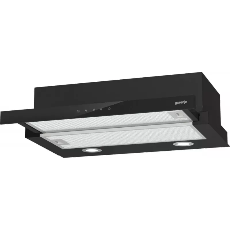 Gorenje TH64E4BG semi-encastrado (extrator) preto 450 m³/h