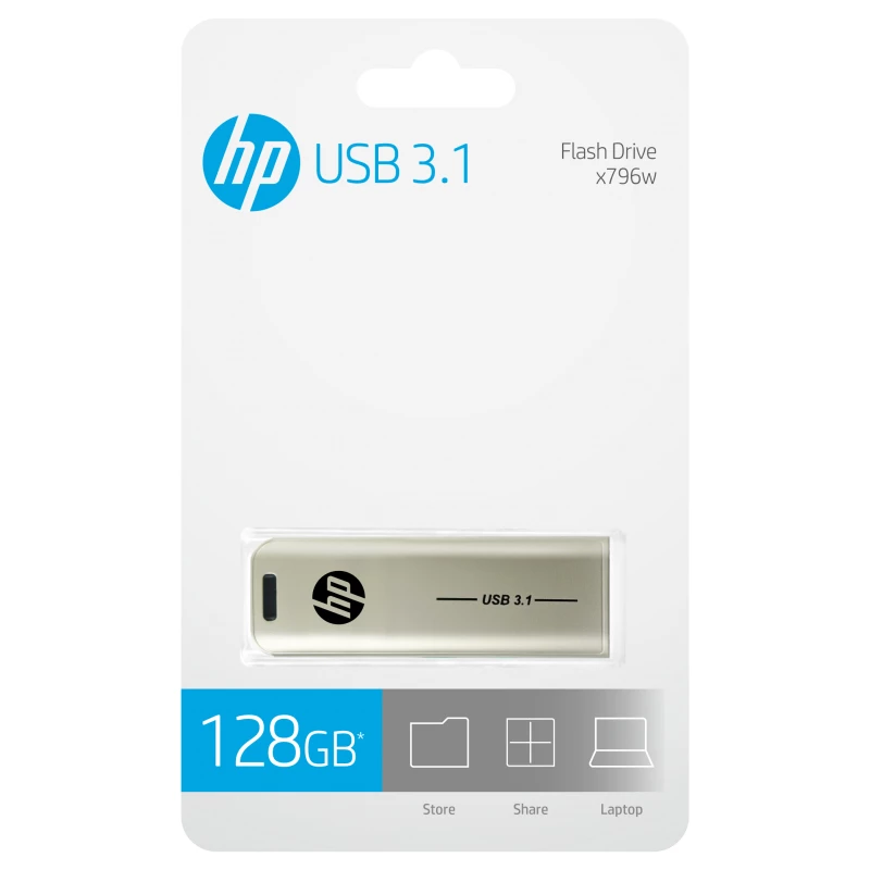 Pen drive HP x796w 128 GB USB Type-A 3.2 Gen 1 (3.1 Gen 1) prateada