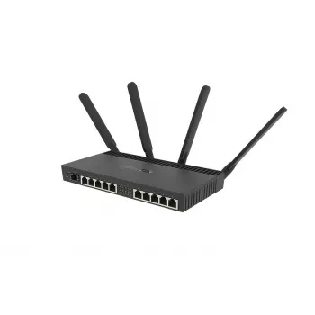 MIKROTIK router wireless - Rb4011igs+5hacq2hnd-in Gigabit Ethernet dual-band (2.4 GHz / 5 GHz) preto