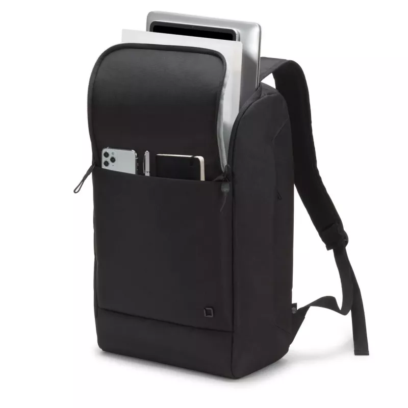 DICOTA Eco Motion - Mochila para portátil 13 - 15,6 polegadas - Preto / 600d Rpet Poliéster