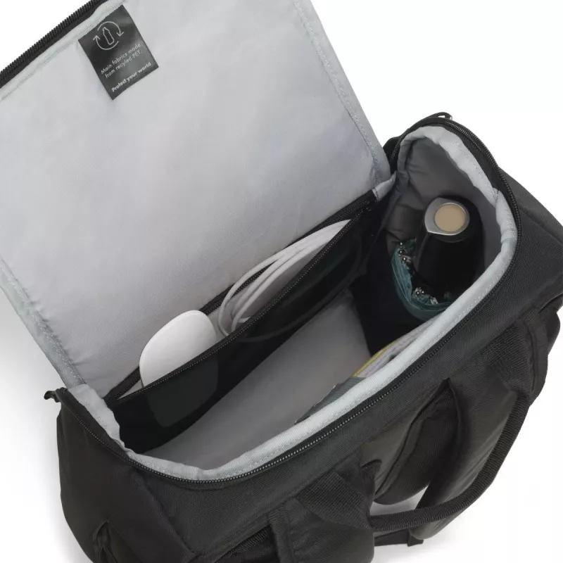 DICOTA Eco Motion - Mochila para portátil 13 - 15,6 polegadas - Preto / 600d Rpet Poliéster