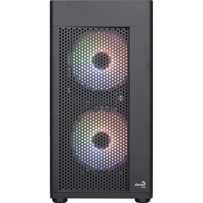 Caixa para PC Aerocool HEXFORMBKV2 Micro ATX 3 ventoinhas FRGB preto