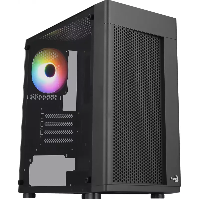 Caixa para PC Aerocool HEXFORMBKV2 Micro ATX 3 ventoinhas FRGB preto
