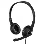 Headset Hama Essential HS 300 com fios de arcoheadband chamadas/música cinzento