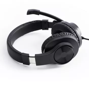 Headset Hama HS-P350 com fios e arcoheadband gaming preto
