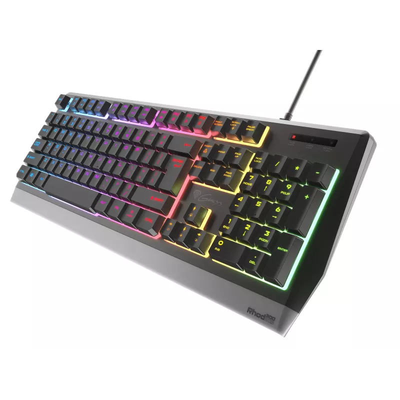 Teclado gaming GENESIS Rhod 300 RGB USB QWERTY inglês preto