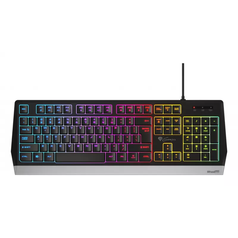 Teclado gaming GENESIS Rhod 300 RGB USB QWERTY inglês preto