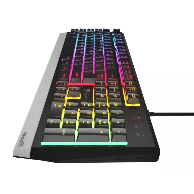 Teclado gaming GENESIS Rhod 300 RGB USB QWERTY inglês preto