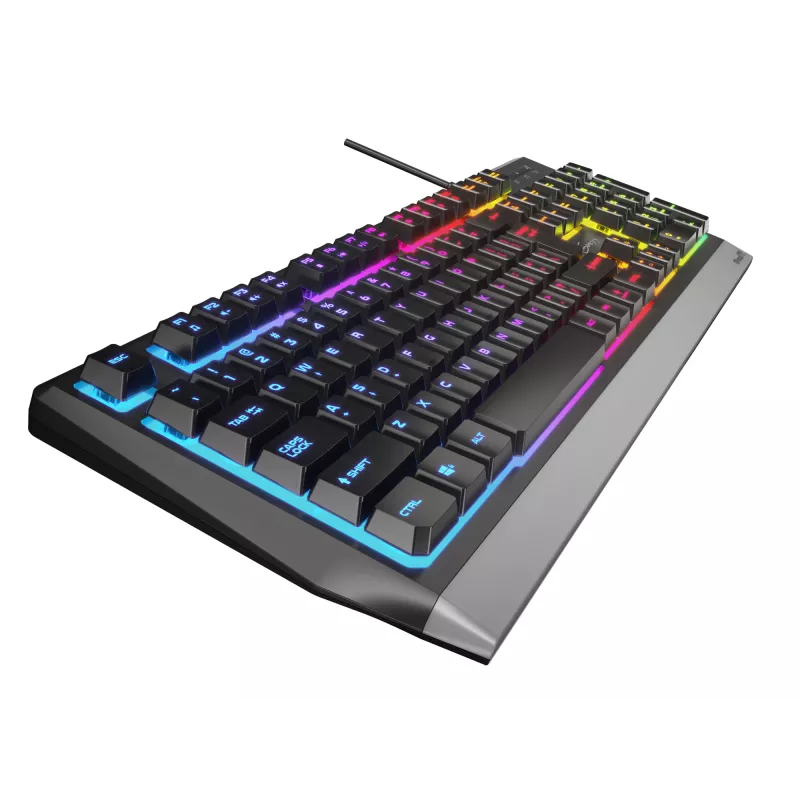 Teclado gaming GENESIS Rhod 300 RGB USB QWERTY inglês preto