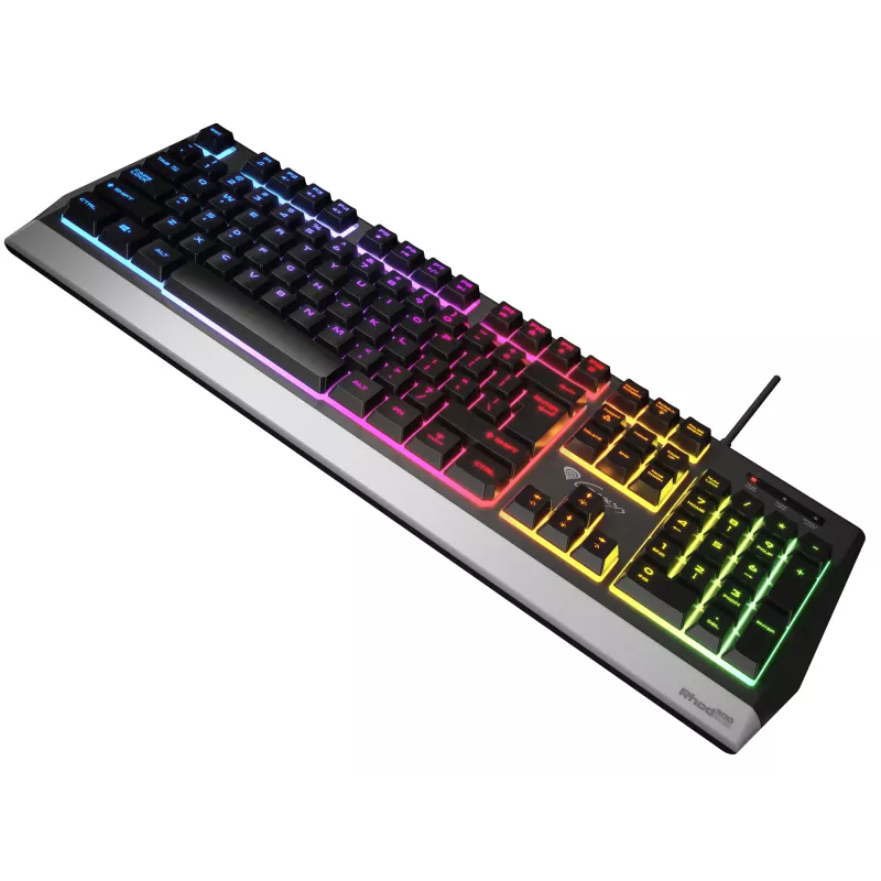 Teclado gaming GENESIS Rhod 300 RGB USB QWERTY inglês preto