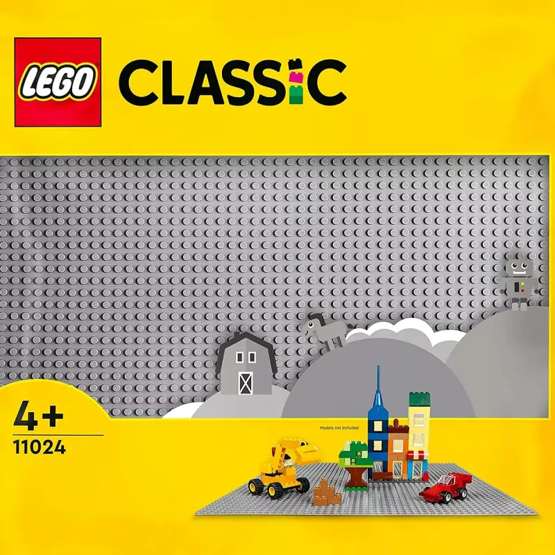 Placa de construção LEGO 11024 — Classic placa de base cinzenta 48x48 pinos (380 × 380 mm)